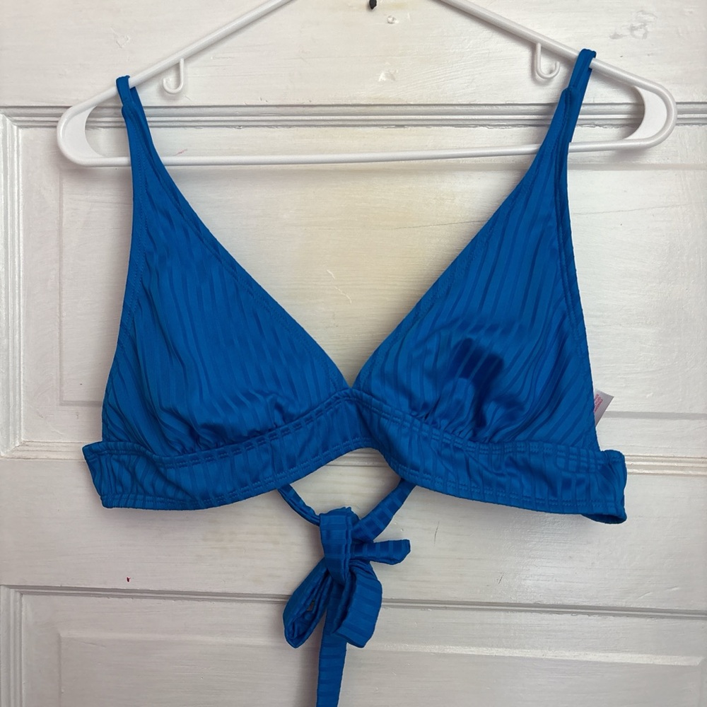Triangle Blue Bikini top